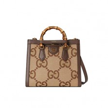 660195 구찌 다이애나 뱀부 핸들 스몰 토트백