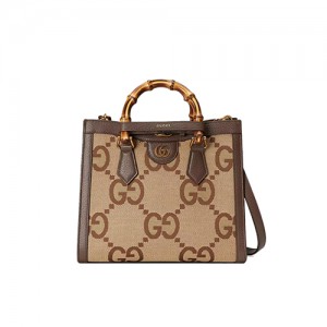 660195 구찌 다이애나 뱀부 핸들 스몰 토트백