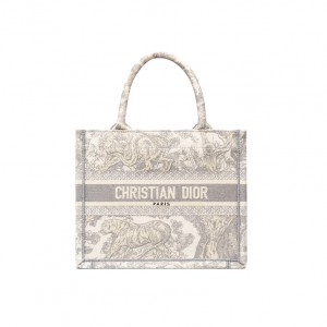 M1265 디올 Toile de Jouy Reverse 자수 북토트 스몰