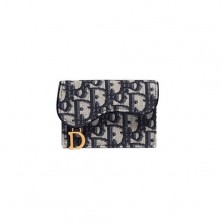 S5611 디올 오블리크 새들 플랩 카드지갑