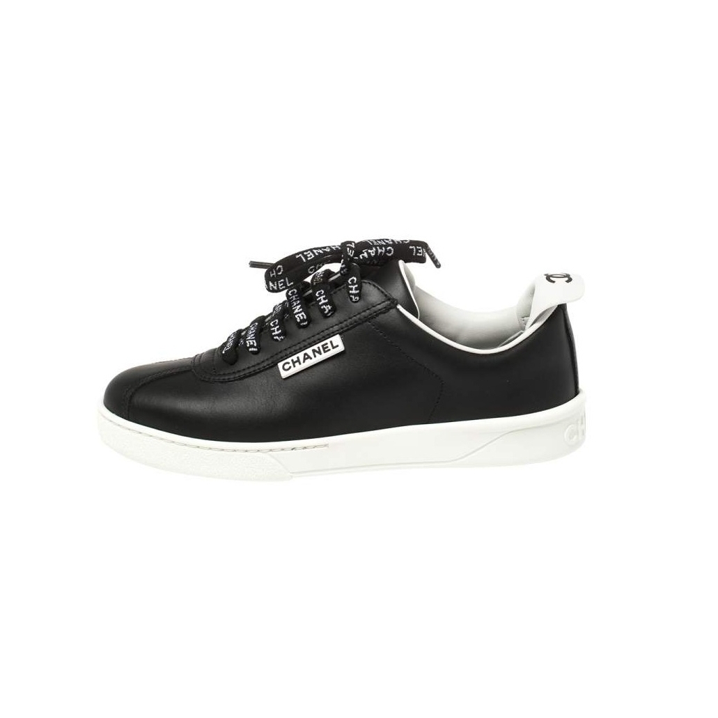 G34085 샤넬 시그니처 로고탭 테니스 스니커즈