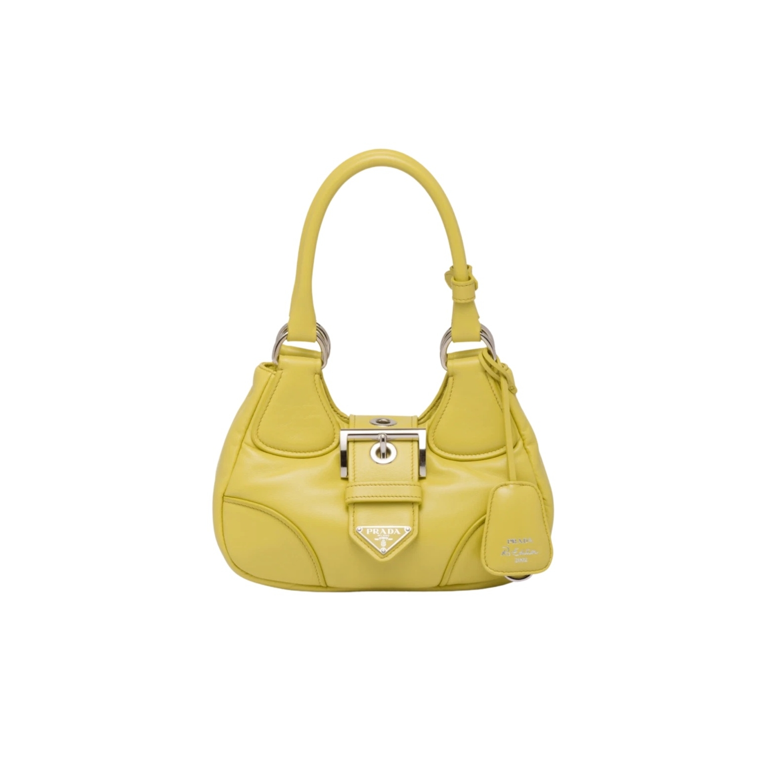 1BA381 프라다 문 패딩 나파 레더 문백