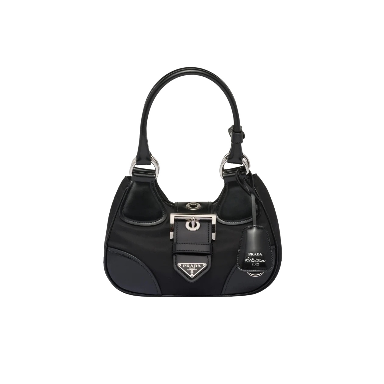 1BA381 프라다 문 패딩 나파 레더 문백