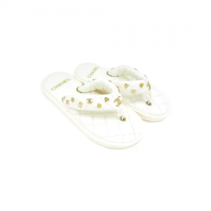 G39860 샤넬 CC로고 참 퀄팅 샌들