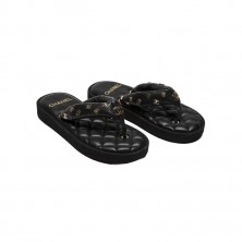 G39860 샤넬 CC로고 참 퀄팅 샌들