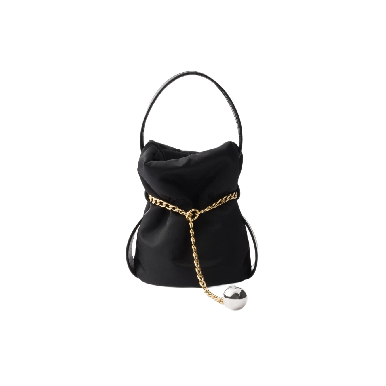 1BE088 프라다 쁘띠삭 리나일론 미니 버킷백