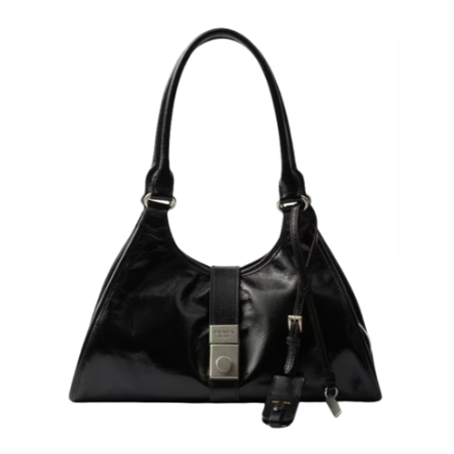 1BG563 프라다 미듐 레더 토트백