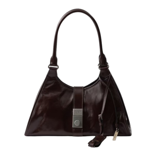 1BG563 프라다 미듐 레더 토트백