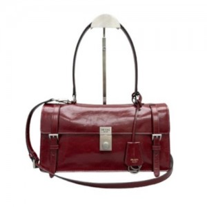 1BN026 프라다 미듐 레더 핸드백