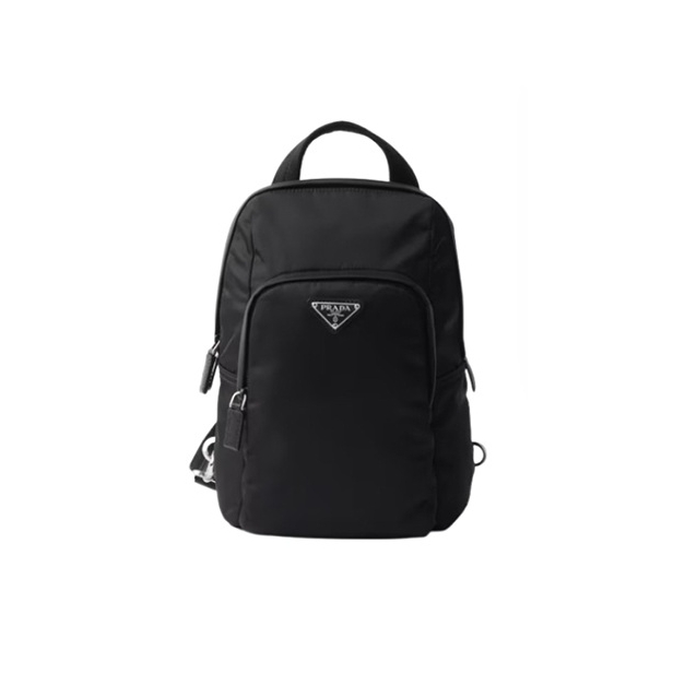 2VZ116 프라다 리나일론 사피아노 레더 백팩