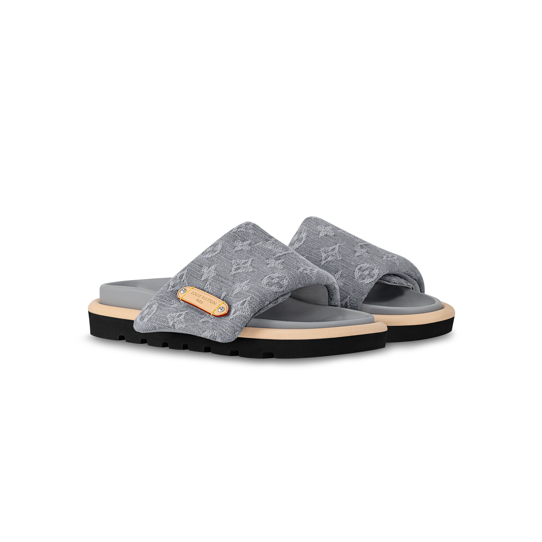 1AGUZN 루이비통 풀 필로우 플랫 컴포트 뮬