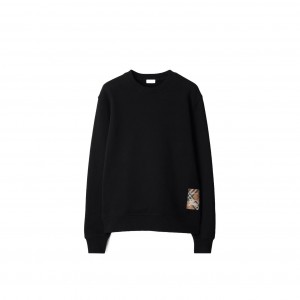 버버리 EKD 로고 라벨 패치 맨투맨 티셔츠