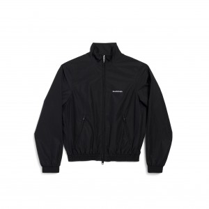 발렌시아가 백로고 하이넥 바람막이 자켓