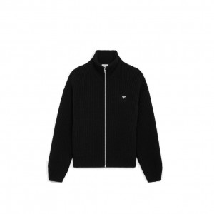 셀린느 트리오페 울 캐시미어 집업 스웨터