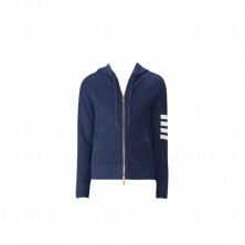 톰브라운 코튼 로즈 후드 집업 자켓