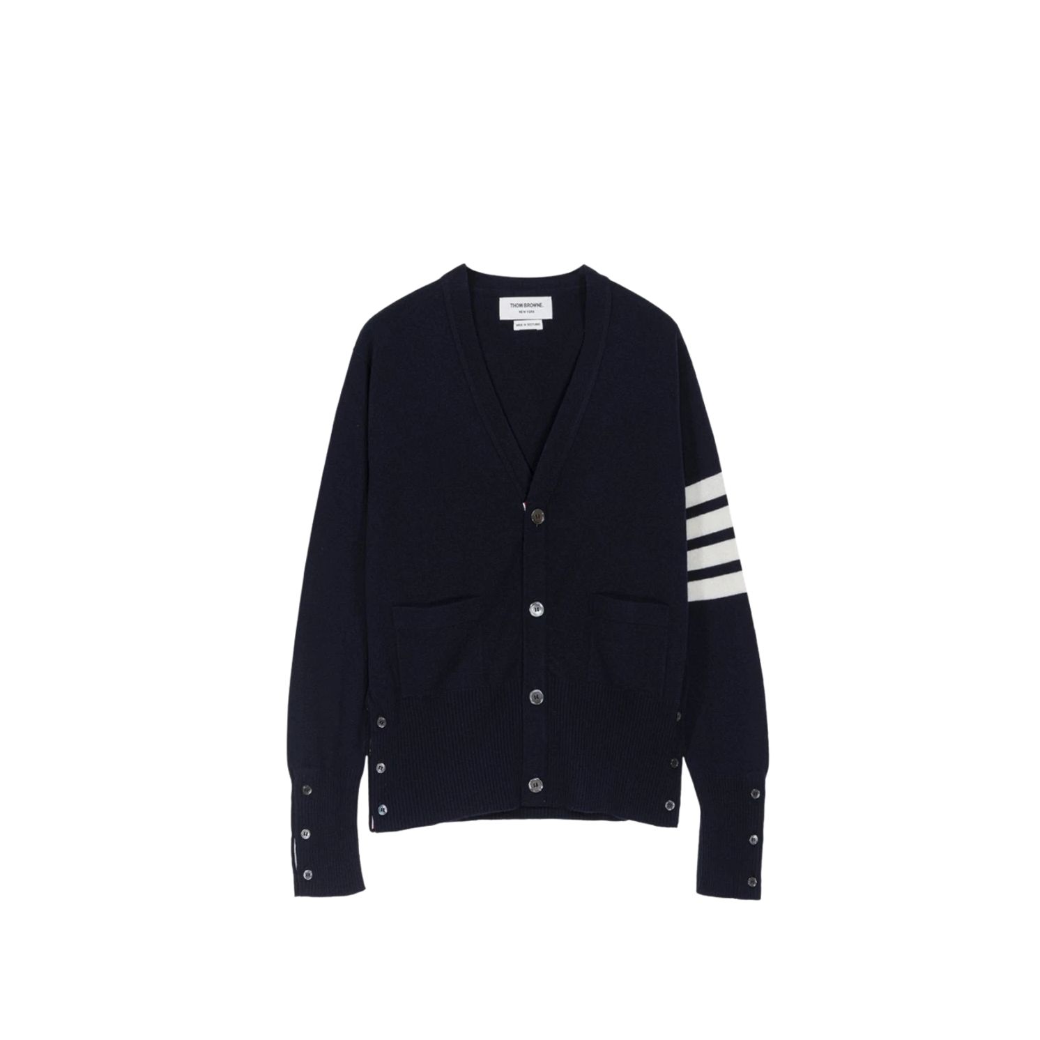 톰브라운 캐시미어 브이넥 가디건