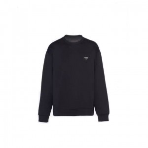 프라다  테크니컬 삼각 로고 맨투맨