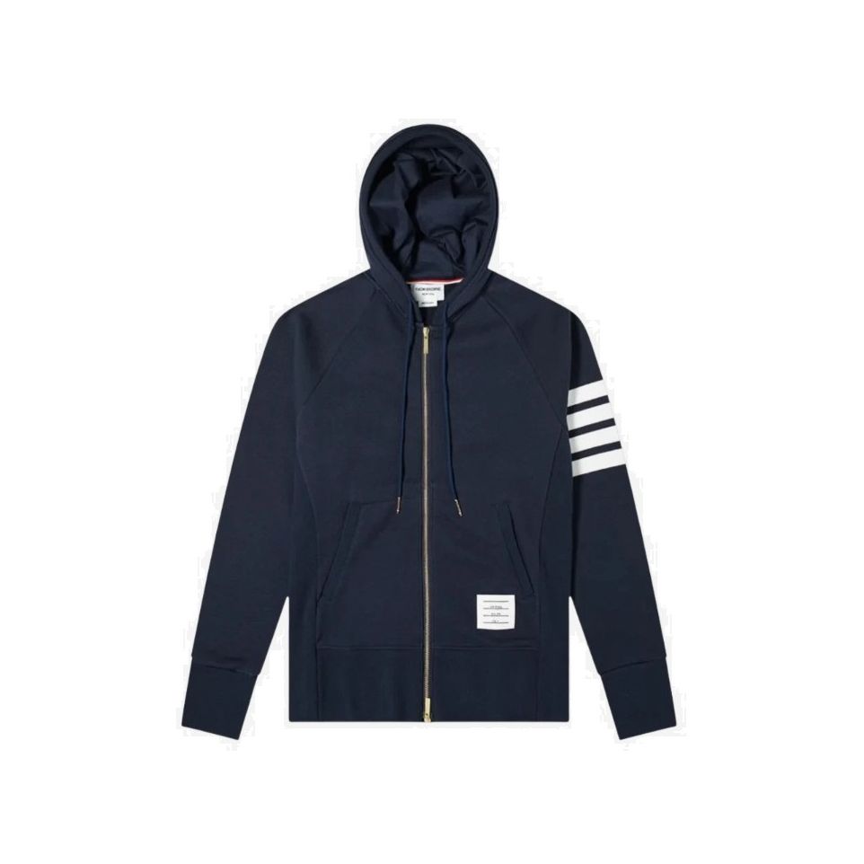 톰브라운 엔지니어드 사선 후드 집업