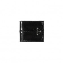 2M0513 프라다 레더 삼각 로고 플랩 반지갑