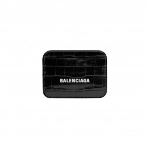 593812 발렌시아가 크로커다일 앰보스 카드지갑