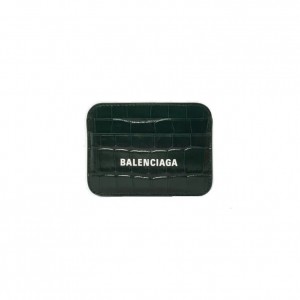 593812 발렌시아가 크로커다일 앰보스 카드지갑
