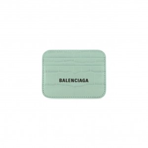 593812 발렌시아가 크로커다일 앰보스 카드지갑