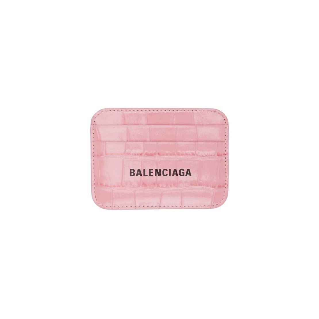 593812 발렌시아가 크로커다일 앰보스 카드지갑