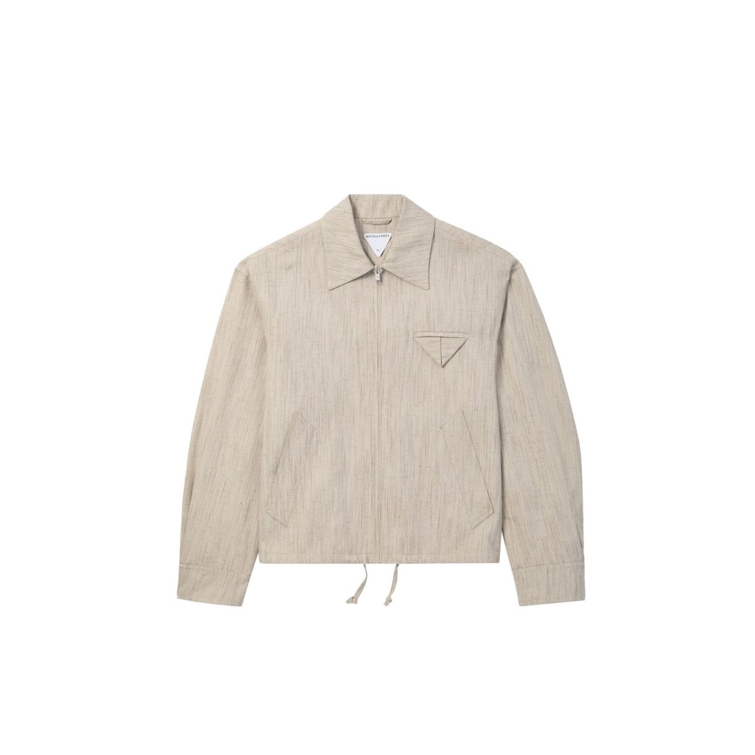 보테가베네타 퍼티비스코스 실크 기모노 블루종 자켓