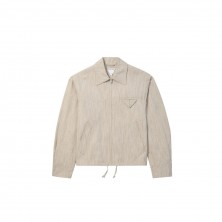 보테가베네타 퍼티비스코스 실크 기모노 블루종 자켓